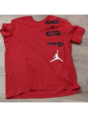 Jordan red tee size XL